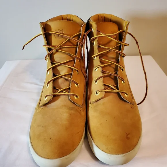 TIMBERLAND Women's Tan Nubuck Leather Work Boot Size 11 - Picture 4 of 14